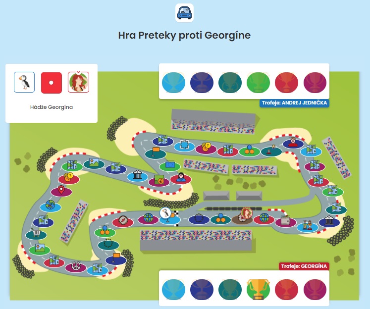 Hra Preteky proti Georgíne Hra Preteky proti Georgíne