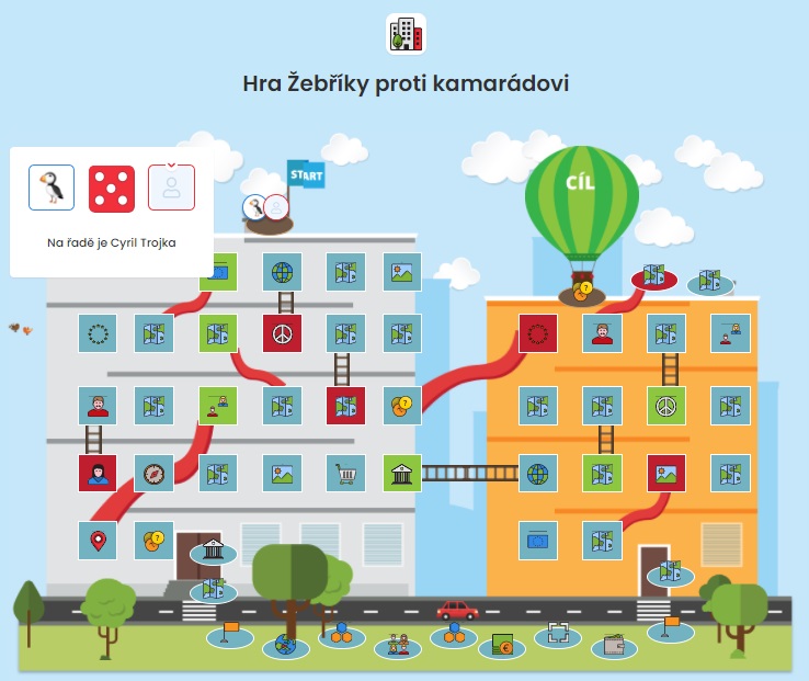 Hra Žebříky proti kamarádovi Hra Žebříky proti kamarádovi