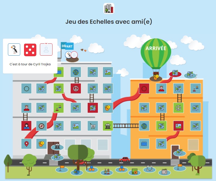 Le jeu des Echelles avec ami(e) Le jeu des Echelles avec ami(e)